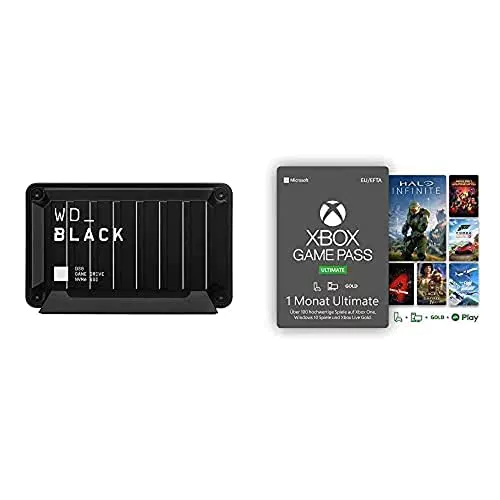 WD_Black D30 2 TB Game Drive SSD + Xbox Game Pass Ultimate