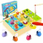 Montessori Motorikspielzeug mit Magnet-Angelspiel für Kinder ab 2 Jahren