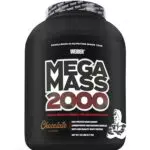 WEIDER Mega Mass 2000 Weight Gainer für Muskelaufbau mit hochwertigem Whey Protein - Schokolade