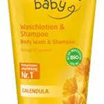 WELEDA Bio Calendula Baby Waschlotion & Shampoo - Veganes Naturkosmetik Duschgel für Neugeborene
