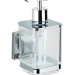 WENKO Vacuum-Loc® Seifenspender Quadro aus Edelstahl für Bad und Küche