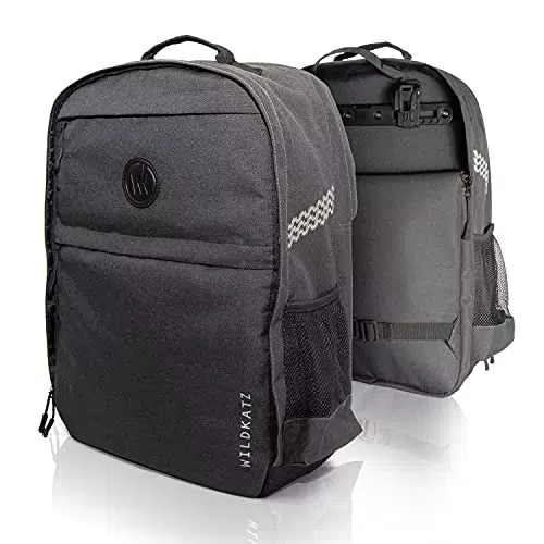 Wildkatz Felis - Fahrradtasche und Rucksack 30 Liter mit wasserdichtem Regencape