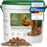 Eichhörnchenfutter für Wildtiere - Ganzjahres-Futter für Eichhörnchen & Streifenhörnchen