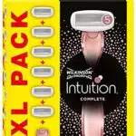 Wilkinson Sword Intuition Complete Rasierer für Damen - Glatter Rasur - Griff + 6 Klingen.
