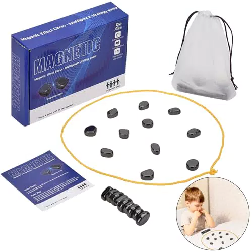 Willingood Schachbrett Magnetisch, Magnet Spiel, Brettspiele