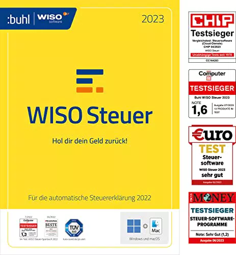 WISO Steuer 2023 - Steuer Sparbuch für Mac, Windows, Smartphones und Tablets