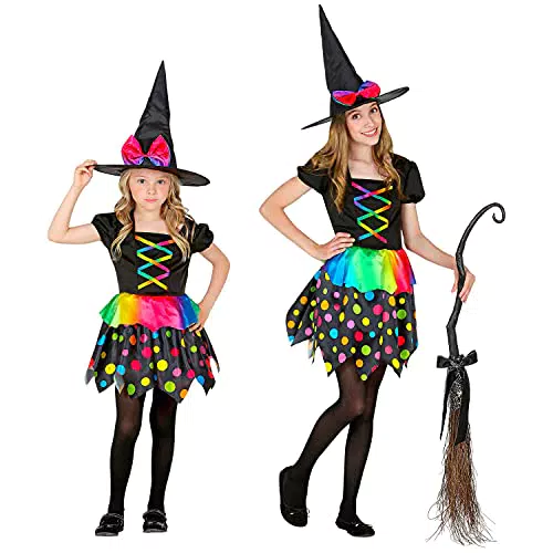 "WITCH" Kostüm für Kinder - Größe 116 cm