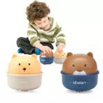 Spielzeugautos für Kleinkinder: Mini Baby Spielzeugauto Set zum Aufziehen - Tierspielzeug Fahrzeuge für Jungen und Mädchen ab 1 Jahr