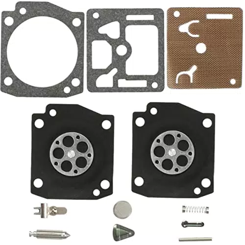 ZAMDOE Vergaser-Reparatursatz Membrandichtungssatz für Husqvarna 340 346 346XP 353 350 351 357 359 C3EL17 C3EL18 für Zama RB-122 RB-153 RB-122 Kettensägenteile Nadel