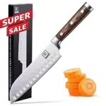 zayiko Filetiermesser 15, 50 cm Klinge I Scharfes Küchenmesser und Profi Kochmesser mit Pakkaholzgriff aus deutschem Stahl mit Geschenkbox Serie IZUMI