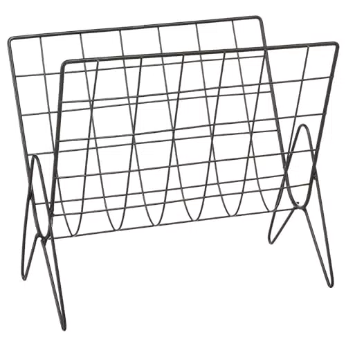 Zeitschriftenständer Life - Metall - Schwarz - Atmosphera Creator d'Intérieur