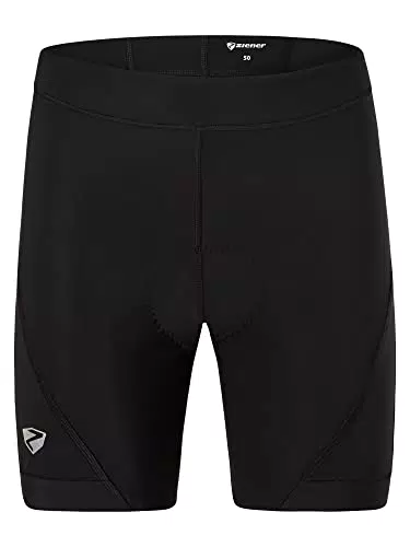 Ziener Herren Nelix X-Gel Fahrrad Tight - Mountainbike Rennrad Hose, atmungsaktiv und schnelltrocknend - Schwarz