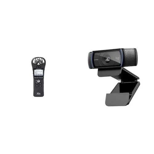 Zoom H1n Tragbarer 2-Spur-USB-Recorder X/Y-Mikrofonpaar Schwarz