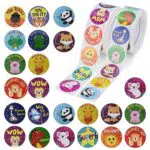 Lehrer Sticker Set - Motivationssticker für Kinder und Belohnungsaufkleber - Tier Cartoon Motive