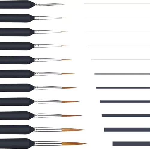Pinselset für Acryl- und Ölmalerei - Feine Pinsel für Kunst und Handwerk