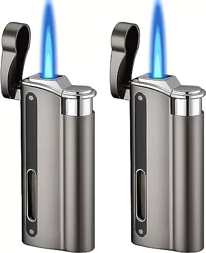"Jetflamme Sturmfeuerzeug Gas Nachfüllbar für Küche und Camping"