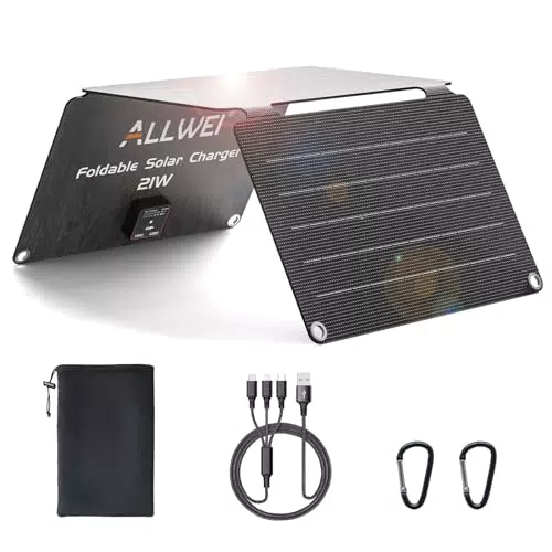 Sunnybag Faltbares Solar Ladegerät mit 2-Port USB für Outdoor und Camping