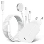 Apple Watch und iPhone 3-in-1 Ladekabel mit 2M USB C - Schnellladegerät für Series 9/8/7/6/SE/5/4/3 und iPhone 15 Pro Max/14 Plus/13/12