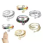 Fidget Ring - Verstellbarer Anti-Stress Ring mit Beweglichen Perlen