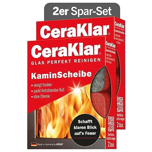 KaminScheibenreiniger von Abrazo - Kratzfreie Reinigung ohne Chemie