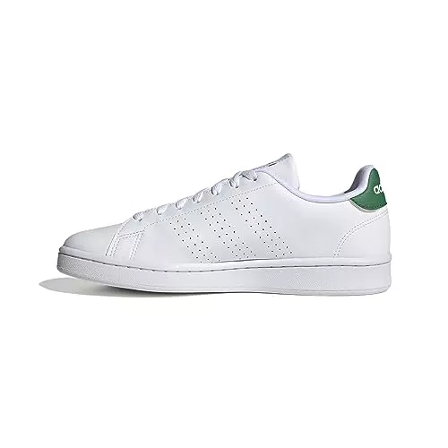 adidas Herren Advantage Shoes Tennis Shoe, Ftwwht/Ftwwht/Green