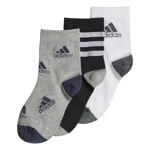 Adidas Socken für Kinder Unisex - Schwarz/Weiß/Grau - Modell HN5736