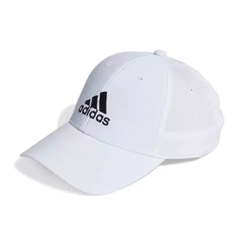adidas BBALLCAP LT EMB Kappe - Unisex Erwachsene - Weiß/Schwarz
