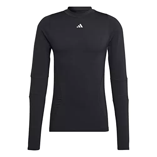 Adidas Mens T-Shirt Techfit Cold.Rdy Long-Sleeve Top