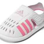 adidas Sommer Sandalen mit geschlossener Spitze - Weiß/Rosa.
