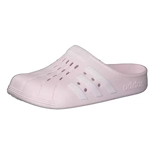 adidas Unisex Adilette Clogs Schlappen, Almost Pink/Ftwr White/Almost Pink