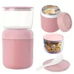 Müslibecher to-Go auslaufsicher Lunchbox mit Löffel