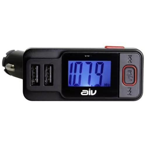 FM Transmitter mit Freisprechfunktion und Fernbedienung - Schwarz