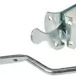 Alberts Gartentorverschluss | galvanisch verzinkt | Plattenmaße 55 mm x 45 mm