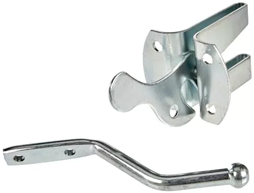 Alberts Gartentorverschluss | galvanisch verzinkt | Plattenmaße 55 mm x 45 mm