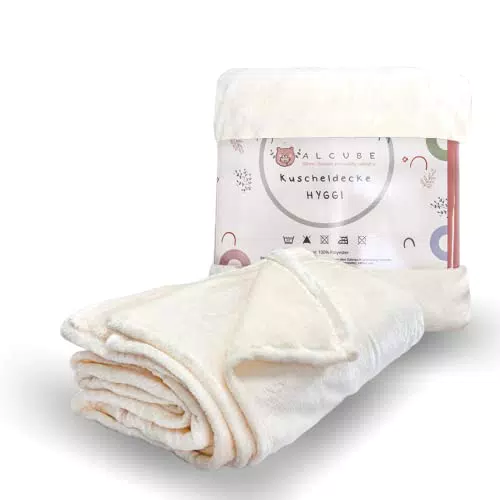 Alcube® HYGGI Kuscheldecke für Babys und Kinder aus Oeko-TEX zertifiziertem Material