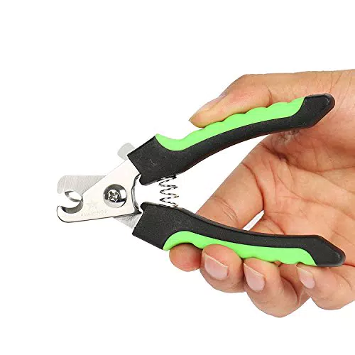 AMATHINGS Profi Krallenschere mit Soft Griff - Präzisionsklingen 16 cm + 10 Doppelseitige Einwegfeilen