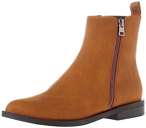 Amazon Essentials Damen Halbstiefel mit Reißverschluss aus Wildleder