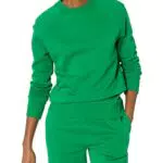 Amazon Essentials Damen Langärmliges Sweatshirt mit Rundhalsausschnitt und lockerer Passform