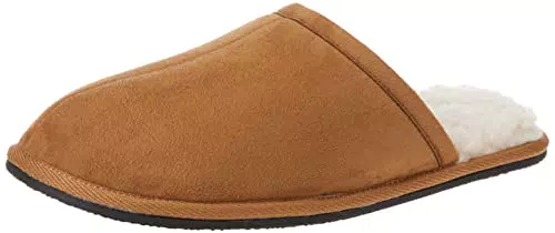 Amazon Essentials Herren Pantoffeln aus Mikro-Wildleder