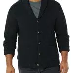 Amazon Essentials Herren Strickjacke mit Schalkragen und Langen Ärmeln