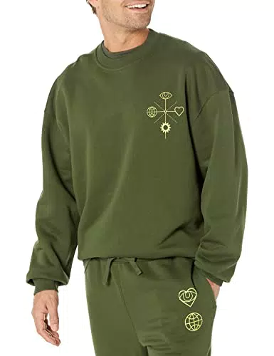 Amazon Essentials Herren Sweatshirt mit Rundhalsausschnitt und übergroßer Passform
