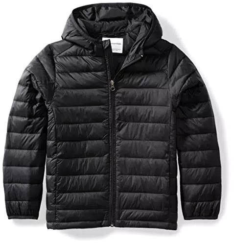 Amazon Essentials Jungen Leichter Puffermantel mit Kapuze