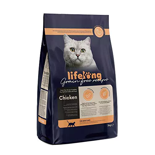 Lifelong - Katzenfutter mit frischem Lachs, getreidefreie Rezeptur