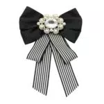 Große Fliege Band Brosche Strass Kristall Damen Mädchen Bowknot Krawatte für Frauen Uniform