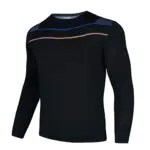 AMZSPORT Herren Kompressionsshirt Langarm für Fußball und Fitness