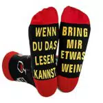 Wein Socken Herren Lustiges Geschenk für Frauen - Weihnachten & Geburtstag