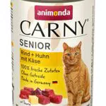 Animonda Carny Nassfutter für Senior Katzen - Rind, Huhn & Käse