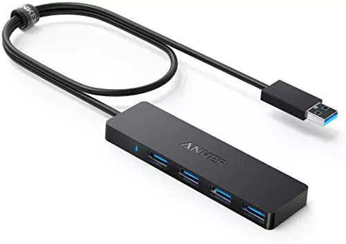 Anker USB 3.0 Hub mit 4 Ports und 60cm Verlängerungskabel - Für MacBook, Mac Pro, iMac, Surface Pro, XPS & PC