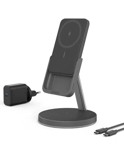 Anker Magnetisches Kabelloses Ladegerät 2-in-1 für iPhone und AirPods Pro