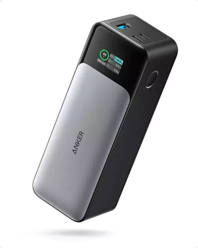 Powerbank Anker 737 (PowerCore 24K) - Externer Akku mit 24.000mAh, 3 Anschlüsse, 140W, Digitales Display - Kompatibel mit iPhone 13, Galaxy, MacBook, Dell, AirPods